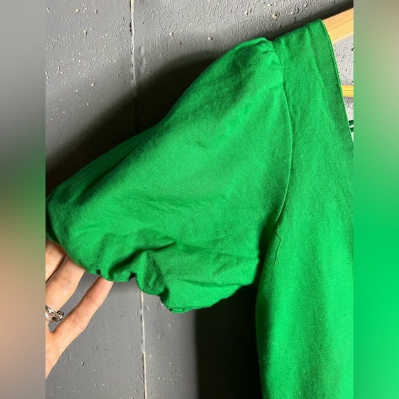 Altar’d State Linen Blend Puff Sleeve mini Dress.  Size Small - Picture 6 of 9